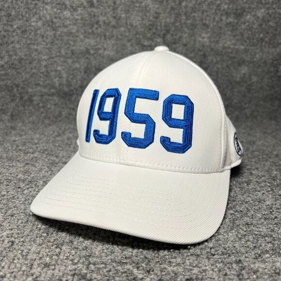 SWAG G Fore Adjustable Hat 1959 White Blue Golf Cap Snapback